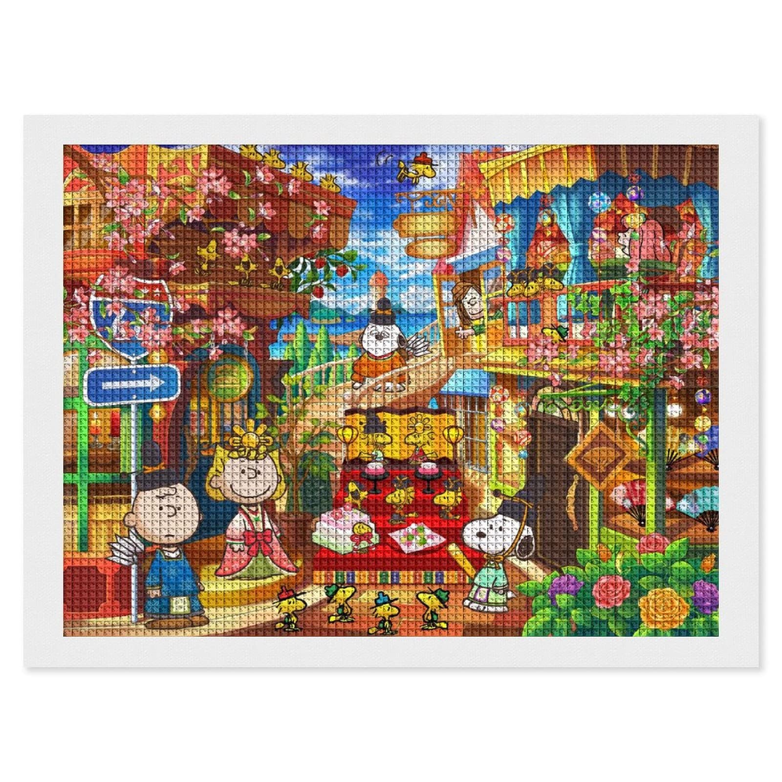 Amazon.co.jp: スヌーピー ダイヤモンドアート 四角いビーズ